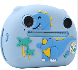 Lightweight Handheld Kid Camera Safe Round Edge Design, All-in-One Photo Video Print Educational Toy